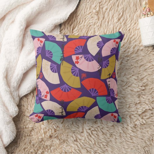 Japans pop art ventilatoren kussen (Deken)