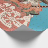 Japans portret - Aankomst met zwaard Cadeaupapier (Hoek)