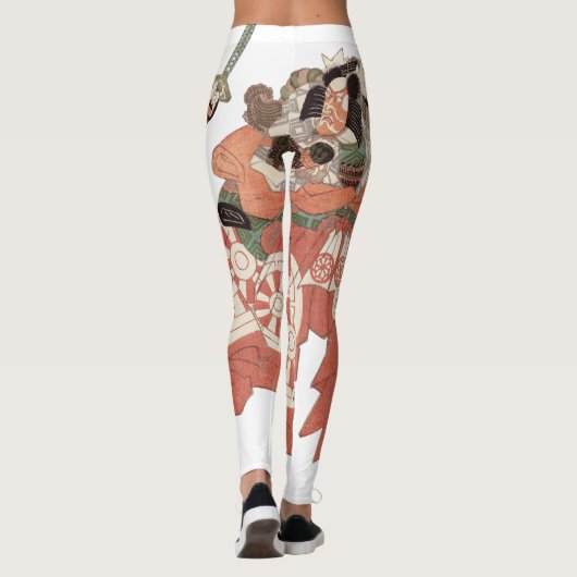 Japans portret - Aankomst met zwaard Leggings (Achterkant)