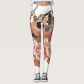 Japans portret - Aankomst met zwaard Leggings (Voorkant)