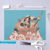  Japans portret - Aankomst met zwaard Tissuepapier (Craft)