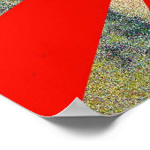 Japans Poster met flagbubbels (Hoek)