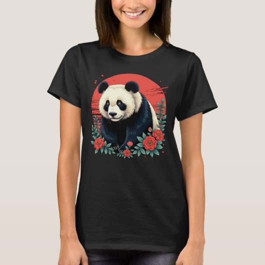 Japans Poster Panda T-shirt (Voorkant)