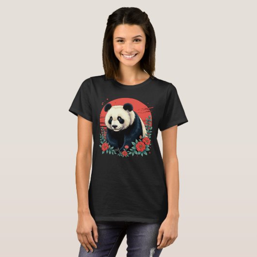 Japans Poster Panda T-shirt (Voorkant volledig)