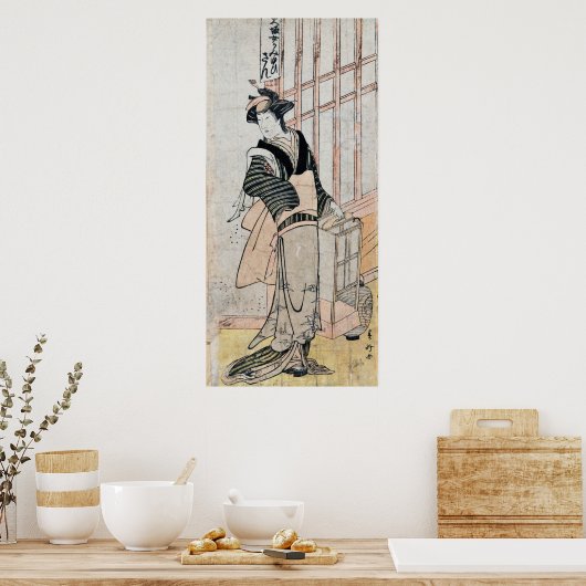 Japans poster van het theater van Kabuki (Keuken)