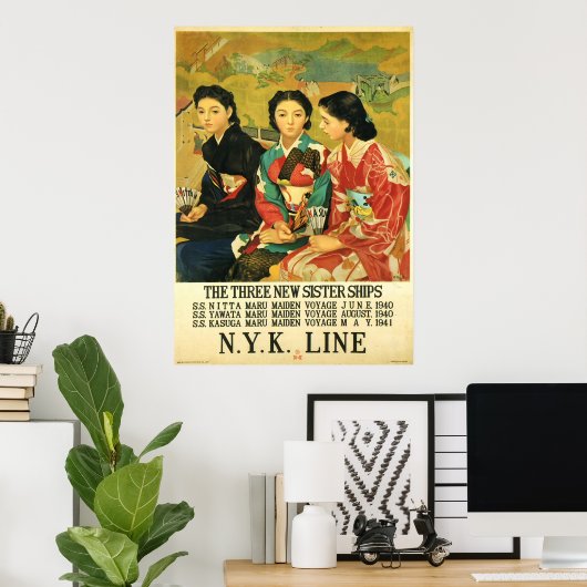 Japans Poster voor cruiseschepen (Thuiskantoor)