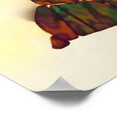 Japans Poster voor fijn kunstwerk Koi Fish Design (Hoek)