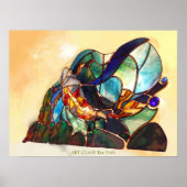 Japans Poster voor fijn kunstwerk Koi Fish Design (Voorkant)