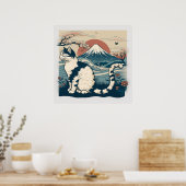 Japans Poster voor kattenkatalysatoren voor katten (Keuken)