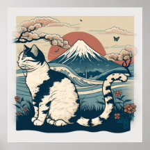 Japans Poster voor kattenkatalysatoren voor katten