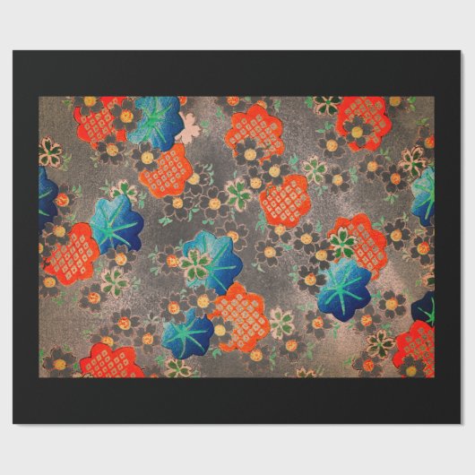 JAPANS PRINT ANTIEK PATROON Wrapping Paper Cadeaupapier (Vlak)