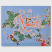 JAPANS PRINT COLLAGE BLAUW Wrapping Paper Cadeaupapier (Vlak)