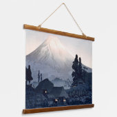  Japans Print van de berg Fuji Hangend Wandkleed (Gebogen)