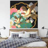 Japans printontwerp - kimono patroon canvas afdruk (Insitu (Slaapkamer))
