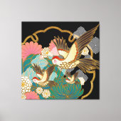 Japans printontwerp - kimono patroon canvas afdruk (Voorkant)