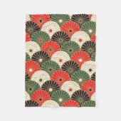 Japans printontwerp - kimono patroon fleece deken (Voorkant)