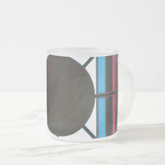 Japans prototype matglas koffiemok (Voorkant rechts)