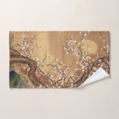 Japans  pruim bloeit in maanlicht bad handdoek (Handdoek)
