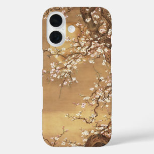 Japans  pruim bloeit in maanlicht iPhone 16 hoesje