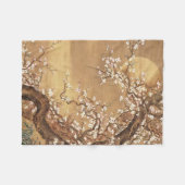 Japans pruim bloeit in maanlicht fleece deken (Voorkant (Horizontaal))