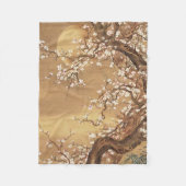 Japans  pruim bloeit in maanlicht fleece deken (Voorkant)