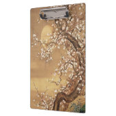 Japans pruim bloeit in maanlicht klembord (Links)