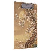 Japans pruim bloeit in maanlicht klembord (Rechts)