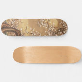 Japans  pruim bloeit in maanlicht persoonlijk skateboard (Horizontaal)