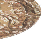 Japans  pruim bloeit in maanlicht snijplank (Hoek)