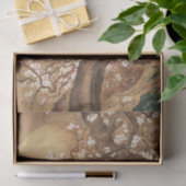 Japans pruim bloeit in maanlicht tissuepapier (Geschenk)