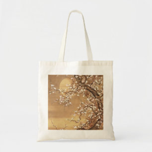 Japans pruim bloeit in maanlicht tote bag