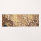 Japans  pruim bloeit in maanlicht yogamat (Achterkant (horizontaal))