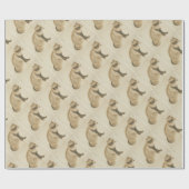 Japans Raccoon Cadeaupapier (Vlak)