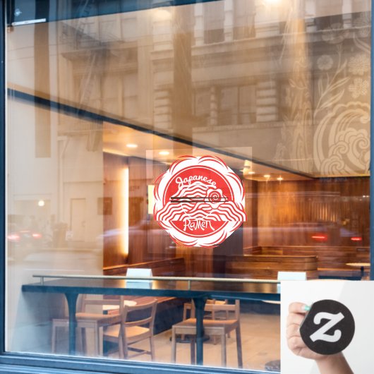 Japans Ramen Noodle Restaurant Gevel 1 Raamsticker (Cafe Raam)