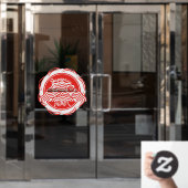 Japans Ramen Noodle Restaurant Gevel 1 Raamsticker (Kantoordeur)