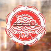 Japans Ramen Noodle Restaurant Gevel 1 Raamsticker (Vel 2)