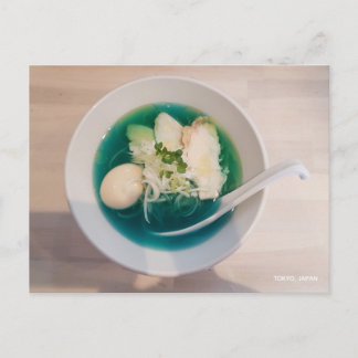 Japans Ramen Noodles Blue Foto Tokyo Japan Briefkaart