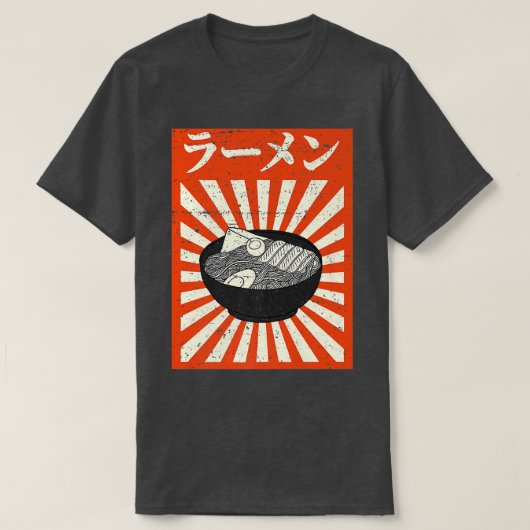 Japans Ramen Noodles Premium T-shirt (Design voorkant)
