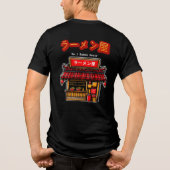 Japans Ramen Shop restaurant Tri-Blend Shirt (Achterkant)