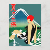 Japans Reizen Toerisme Poster jaren 1930 Art Deco  Briefkaart (Voorkant)