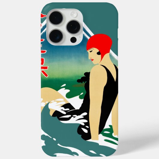 Japans Reizen Toerisme Poster jaren 1930 Art Deco Case-Mate iPhone Case (Achterkant)