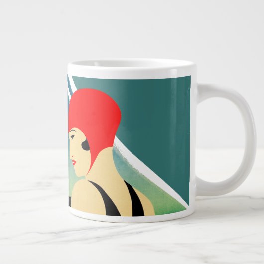 Japans Reizen Toerisme Poster jaren 1930 Art Deco  Grote Koffiekop (Rechts)