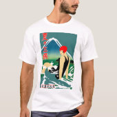 Japans Reizen Toerisme Poster jaren 1930 Art Deco  T-shirt (Voorkant)