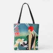 Japans Reizen Toerisme Poster jaren 1930 Art Deco Tote Bag (Achterkant)