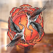 Japans restaurant-restaurant voor vliegende vliege raamsticker (Vel 2)