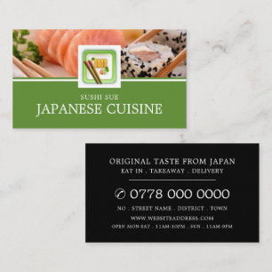 Japans restaurant, Sushi Adverteren Visitekaartje