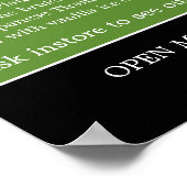 Japans restaurant, sushi menu poster (Hoek)