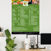 Japans restaurant, sushi menu poster (Thuiskantoor)