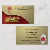 Japans restaurant visitekaartje (Voorkant / Achterkant)