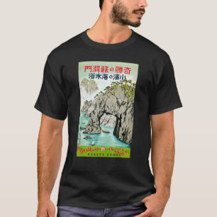 Japans Retro  Trein Route Cliffs WA T-shirt